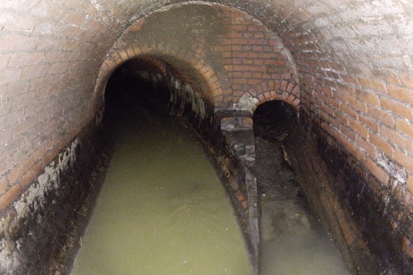 Kanalinspektion Drohne: Kassenberg-Kanal Innenansicht