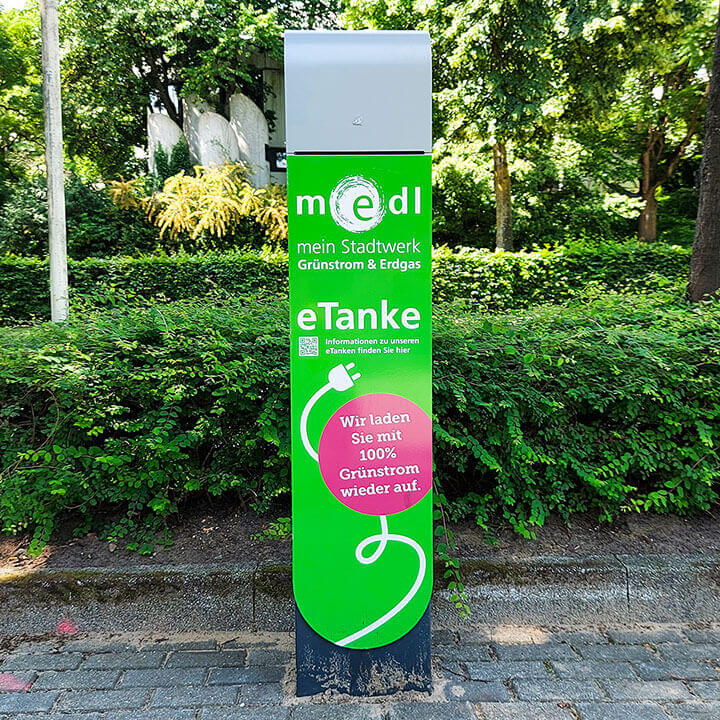 medl-eTanke öffentliche Ladestation Bergstraße