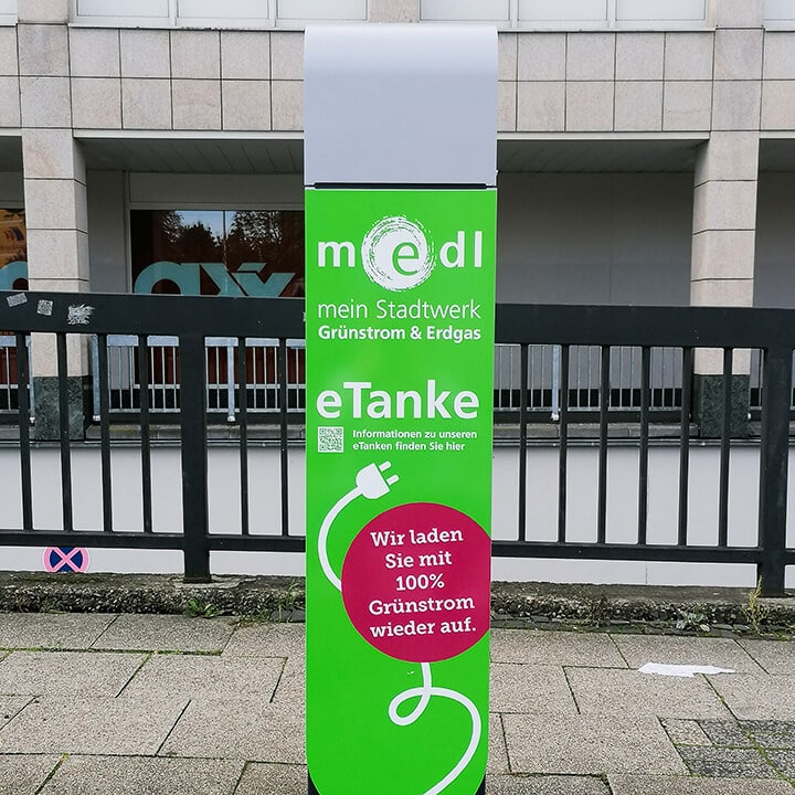 medl-eTanke öffentliche Ladestation Am Hauptbahnhof 2