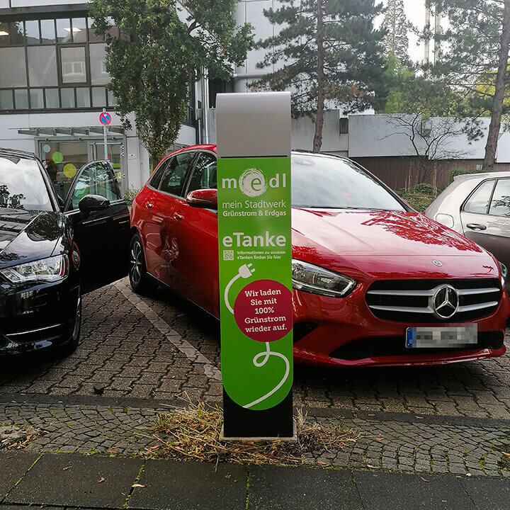 medl-eTanke öffentliche Ladestation Wertgasse